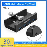 [HOT HAIXWLXKWW 589] ORICO MH4PU/MH4PU-P Clip-Type USB 3.0 Type A HUB Adapter อลูมิเนียม4พอร์ต Splitter สำหรับแล็ปท็อปเดสก์ท็อป Dock Station