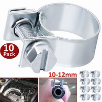 10PCS Car Fuel Hose Clips Hoses Clamps Set Mini Stainless Steel Air Hose Clamp Diesel Petrol Pipe Clips 8-10mm10-12mm 12-14mm