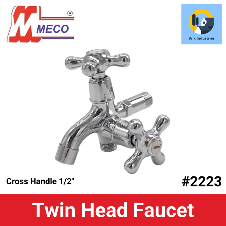 Meco Twin Head Faucet Cross Handle Brix Industries Manila Lazada Ph