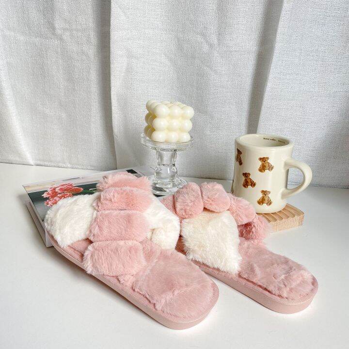 mollis-comfy-pink-slipper-รองเท้าใส่ในบ้าน-รุ่นใส่สบายสีชมพู