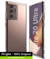 Ringke [ฟิวชั่น] สำหรับ Galaxy Note 20อัลตร้ากรณีฮาร์ดล้างพีซีกลับ [ทหารป้องกันการวาง] น้ำหนักเบาอัพเกรดใส TPU กันชนปกคลุมด้วยข้อมือ Strap822