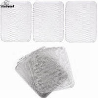 Studyset IN stock 10pcs Mesh Grill Mat Outdoor Disposable High Temperature Resistant Non-stick Baking Tools Outdoor Bbq Accessories