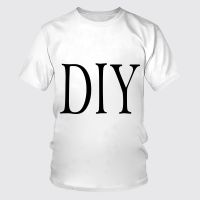 3D พิมพ์ DIY ที่กำหนดเองแฟชั่นลำลองเสื้อยืดแขนสั้นท็อปส์