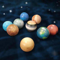 XIN3706 ยางยืด สำหรับเด็ก ลูกเด้ง 6.3ซม. ของเล่นลูกบอล ระบบสุริยะ Earth Globe Ball ดาวเคราะห์ทั้งแปด ปริ้นติ้งสตาร์บอล มูนสตาร์บอล