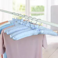 Satin Padded Hanger Silk Wrapped Clothes Hanger Clothes Hanging Silver Hook Sponge Hangers Clothes Shop Display Hangers Clothes Hangers Pegs