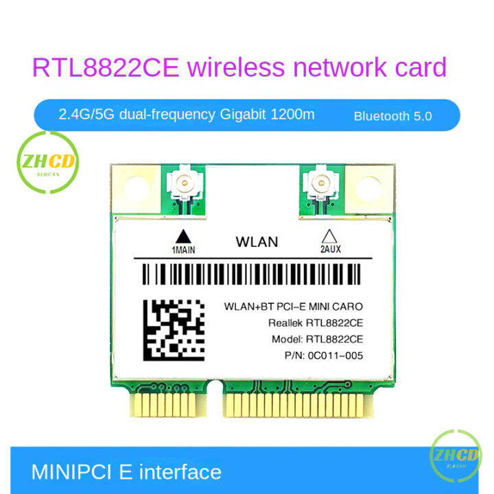 RTL8822CE 1200 Mbps 2.4G/5 GHz 802.11AC WiFi NIC Network Mini PcIe ...