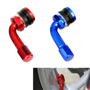 2pcs Motorcycle Wheel Tire Tubeless Valve Stems Aluminum Alloy Valve  Motorcycle Rim 90 Degree Angle For Rim Wheel Parts