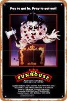 Funhouse (#2จาก2) จ่ายเพื่อเข้าอธิษฐานกับออกไป1981ป้ายดีบุกโลหะโบราณ12X8นิ้วโปสเตอร์ภาพยนตร์โปสเตอร์