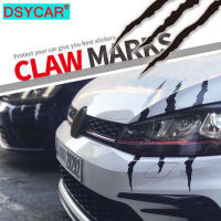 DSYCAR 1ชิ้นรถมอนสเตอร์สติ๊กเกอร์รอยขีดข่วนลายกรงเล็บเครื่องหมายรถอัตโนมัติไฟหน้ารูปลอกรถจัดแต่งทรงผมสีขาวสีแดงสีดำใหม่