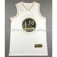 ♤▨✚ 2021 season new men Golden State Warriors 30 Stephen Curry Gold Edition white embroidery basketball jerseys