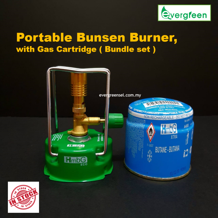 ( READY STOCK ) Portable Bunsen Burner, with HmbG Extra Gas Cartridge