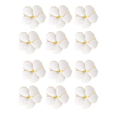 12 Pcs Flower Napkin Buckle Napkin Ring Napkin Ring, Used for Wedding, Festival, Banquet, Daily Party Decoration