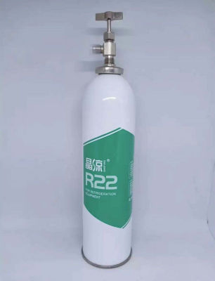 Refrigerant type R22, น้ำยาแอร์ ชนิด R22, 1กระป๋อง 1000g + with liquid on/off valve พร้อมวาล์วหัวเปิดปิดน้ำยา