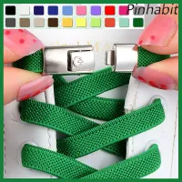 โปรโมชั่น Flash Sale : 20color Press Lock Shoelaces Without No Tie Shoe Laces Kids Adult Shoelace for Shoes