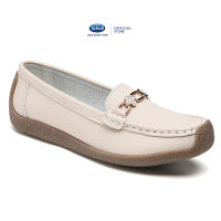 Scholl รองเท้าแตะผู้หญิง Women Loafers Shoes รองเท้าหอยทากรองเท้าผู้หญิงส้นแบนรองเท้าผู้หญิงหนังลำลอง Womens Four-leaf Clover Buckle Fashion Shoes