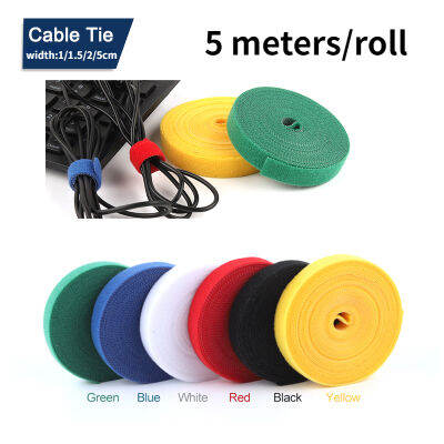 5 Meters/roll Cable Organizer USB Cable Winder Management Nylon Free Cut Ties Mouse Earphone Cord Cable Ties