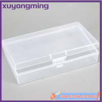 Xuyongming กล่องจัดเก็บเครื่องประดับทนทานกันฝุ่นสแนปกล่องสติกเกอร์ตัวจัดการสี่เหลี่ยมผืนผ้ากล่องเก็บของพลาสติกใส