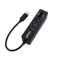 [HOT HAIXWLXKWW 589] Type C HUB Card Reader 2 1 USB 2.0 Hub Splitter Combo 3พอร์ต Sd/tf