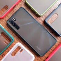 [ส่งจากไทย] ปุ่มสีผิวด้าน Case OPPO A15 A7 A5S A12 A91 A31 Reno2F A52020 A92020 A37 A1K A3S เเสี่ยวมี่ ขอบนิ่มหลังแข็ง