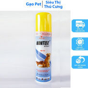 Xịt Hantox Spray diệt bọ chét ve chấy rận ghẻ chó mèo 300ml diệt các loại
