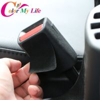 2Pcs/Set Black Auto Car Safety Belt Buckle Anti-collision Stickers Protective Pads Anti Noise Quite Lock Clip Protector Car Door Protection