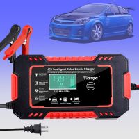 ZZOOI Automatic Car Battery Charger For Truck Motorcycle Lawn Mower Intelligent Multifunction Pulse Repair Starter Auto Parts Tool