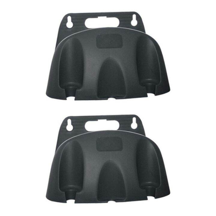 2X Wall Mounted Hose Hanger Garden Hose Pipe Reel Hanger Holder Cable