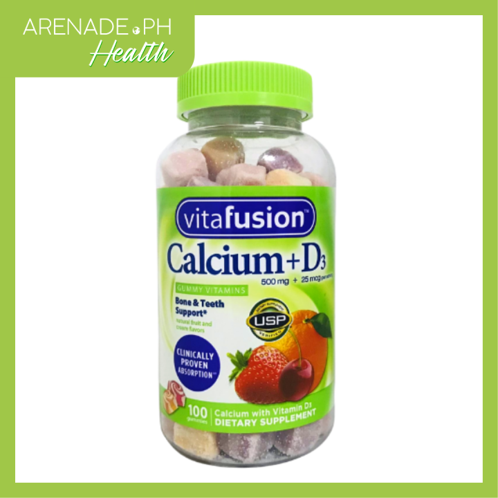 Vitafusion Calcium + D3 Gummy Vitamins for Bone & Teeth Support