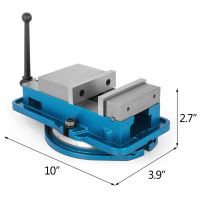 3"/6 Milling Machine Lockdown Vise Swivel Base Bench Clamp Lock Vise CNC Mill Vice