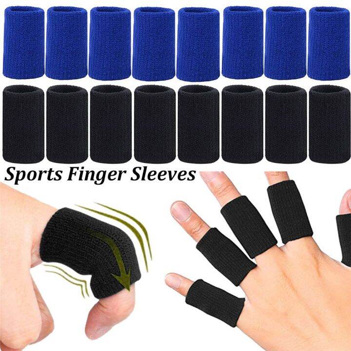 【COD&Ready Stock】5/10Pcs Stretchy Sports Finger Sleeves Arthritis