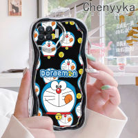 เคส Chenyyka สำหรับ OPPO A93 2020 F17 Pro Reno 4F Reno 4 Lite เคสการ์ตูนโดราเอมอนน่ารักลายดีไซน์ใหม่เนื้อครีมขอบคลื่นนุ่มเคสมือถือกันกระแทกแบบใสนิ่มเรียบง่ายอ่อนโยนฝาครอบป้องกัน