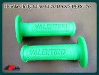 HONDA CHALY CF50​ CF70​​ DAX​ ST50 ST70 HANDLE GRIP "GREEN" // ปลอกแฮนด์ ปลอกมือ ฮอนด้า ชาลี สีเขียว งานสวย สินค้าคุณภาพดี