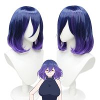 Cosplay wig Golds Mr. Mei cos wig tying mei dyed blue gradient modelling cosplay