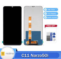 Original 6.52 "สำหรับ Realme C11 2021 RMX3231 RMX2185จอแสดงผล LCD Touch Screen Digitizer Assembly สำหรับ Realme Narzo 50i RMX3235 LCD