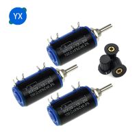 1PCS WXD3-13 2W Potentiometer 1PCS Grey knob 100R 200R 220R 1K 2.2K 3.3K 4.7K 5.6K 6.8K 10K 22K 33K 47K 100K Ohm WXD3-13-2W