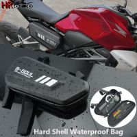 ▥㍿☍ For HONDA TRANSALP 600 650 700 XLV MSX125 Grom MSX 125 Motorcycle Modification Hard Shell Waterproof Triangle Side Saddle Bag