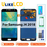 สำหรับ Samsung Galaxy J4 2018 J400 J400F J400H J400P J400M J400G/DS สัมผัสหน้าจอ LCD หน้าจอกระจกกันรอยดิจิตอลเปลี่ยน