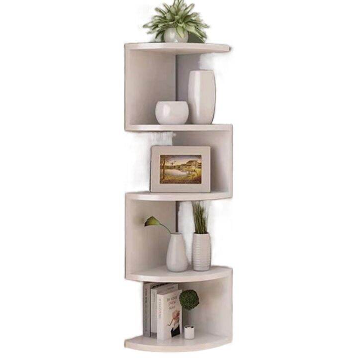 Greenco 5 Tier wall mount Floating Wall Mount Corner Shelves Lazada PH