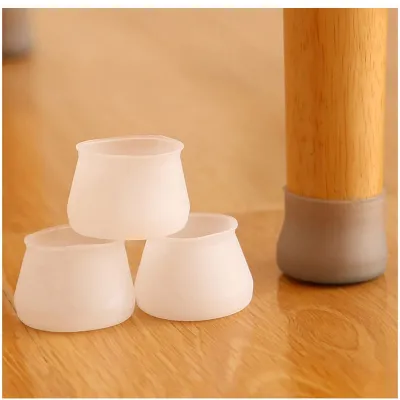 40pcs Silicone Chair Table Foot Cover Protector Furniture Feet Round/Square Non slip Leg Caps Bottom Corner Floor Safely Pad