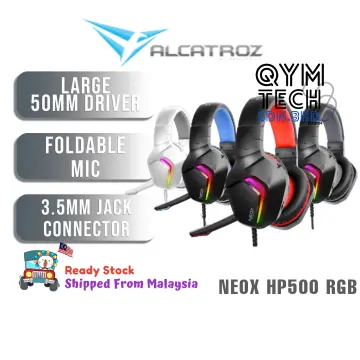 Alcatroz NEOX HP500 2.1 RGB Gaming Headset Black Gray