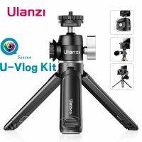 Ulanzi U-Vlog lite Mini Tripod with 360 Ball Head &amp; Cold Shoe Selfie Stick Tabletop Tripod for Camera iPhone Android Phone DSLR Selfie Sticks