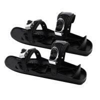 Unisex Winter Ski Skates Shoes Skiboard Mini Snowblades for Outdoor Sports