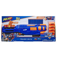 สินค้าขายดี!!! ของเล่น ปืนเนิร์ฟ เนิร์ฟ Nerf N-Strike Elite Trilogy DS-15 Toy Blaster with 15 Official Nerf Elite Darts เนิฟ ของแท้ ของเล่น โมเดล โมเดลรถ ของเล่น ของขวัญ ของสะสม รถ หุ่นยนต์ ตุ๊กตา โมเดลนักฟุตบอล ฟิกเกอร์ Model