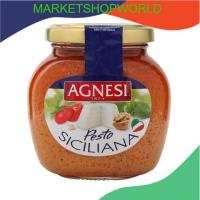 แอกเนซีซอสเพสโต้ซิซิลี 185 กรัม/Agnesi Sicilian Pesto Sauce 185g