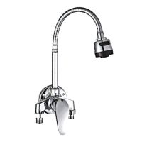 copper surface mounted kitchen hot and cold water faucet Wall-mounted single handle mixing valve Laundry sink mixer tap,J20048