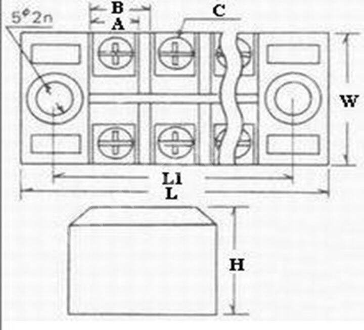 เทอร์มินอลบล็อกต่อสาย-terminal-block-รุ่น-tb1506-15a-6-ช่อง