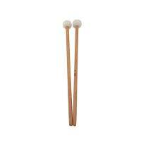 1คู่ Felt Mallets Drumsticks กลอง Sticks พร้อมที่จับไม้สำหรับเครื่องเคาะอุปกรณ์เสริม