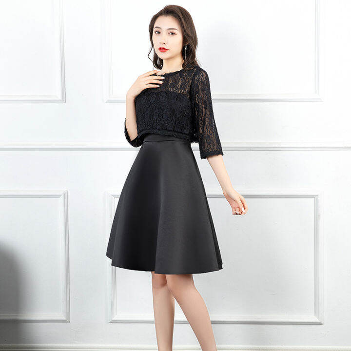 foreign-trade-dress-celebrity-party-temperament-spring-summer-2022-new-waist-black-skinny-hepburn-style-party-dress