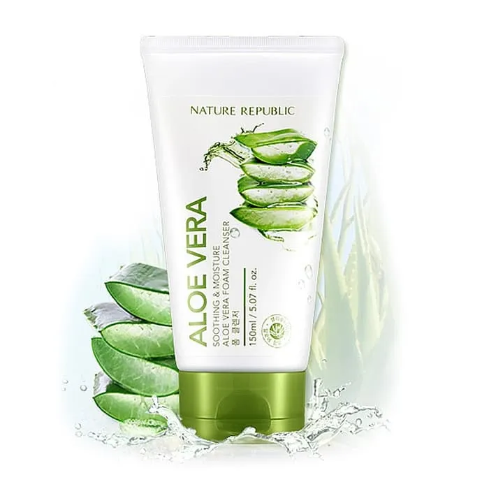 Nature Republic Aloe Vera Soothing & Moisture Aloe Vera Foam Cleanser