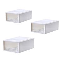 Drawer Type Plastic Clothes Storage Box Transparent Organizer for Underwear Socks Bra Makeup Cosmetics Container